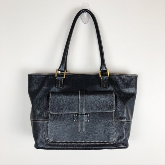 J. McLaughlin Bags J Mclaughlin Black Pebble Leather Shoulder Bag